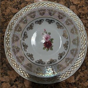 Like new flower china set!